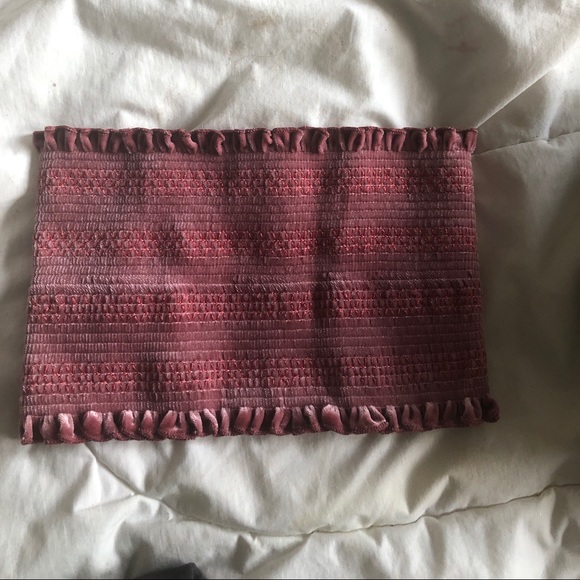 Urban outfitters velvet crop tube top - Picture 2 of 2